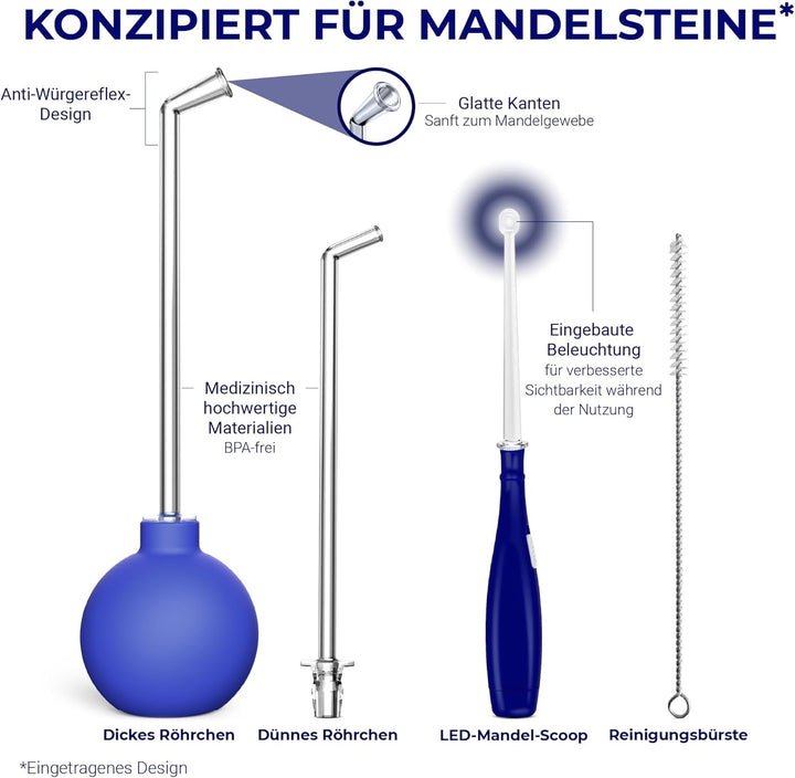 Oravix Mandelsteine Schröpfglas, Mandelsteine Entfernen Sauger, Mundgeruch Bekämpfen, Mandelstein En