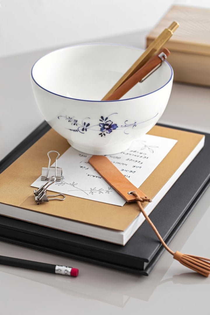 Villeroy &amp; Boch Vieux Luxembourg Schalen 4er Set, 750 ml, Bol mit blauem Dekor, Premium Porzellan, W