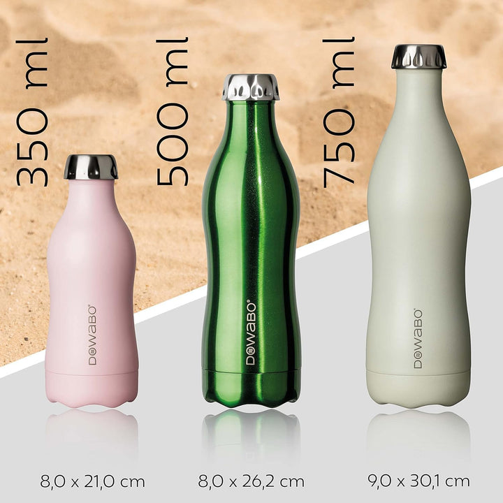 DOWABO Cocktail Collection - kohlensäuredichte Isolierflasche - 12 Std. heiss & 24 Std. kalt 750 ml