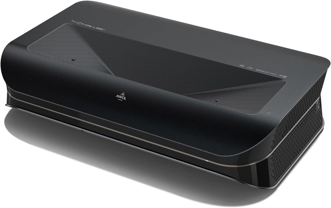 AWOL VISION LTV-3000 Pro 4K 3D Kurzdistanz Beamer 4k Laser, 3000 Lumen mit Dolby Vision & Atmos, HDR