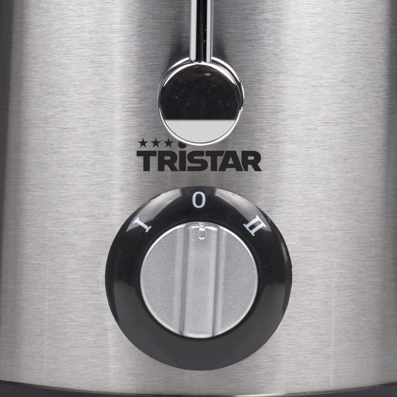 Tristar SC-2284 Entsafter – Edelstahlgehäuse – Tropfschutzsystem, Metallic