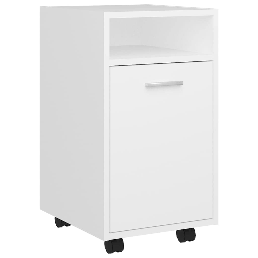 vidaXL Beistellschrank mit Rollen Rollcontainer Bürocontainer Büroschrank Standschrank Schreibtischc