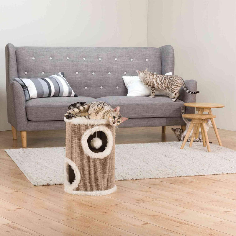 Trixie 4331 Cat Tower Edoardo, 50 cm, taupe/creme