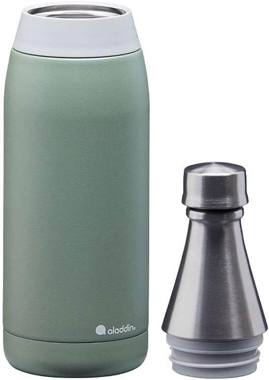 Aladdin Fresco Thermavac Trinkflasche Edelstahl 0.6L Sage Green – Thermosflasche Auslaufsicher - Häl