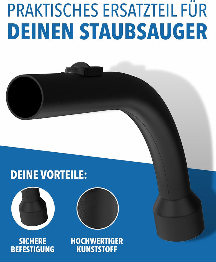 STONE REEF Komfort Griffrohr, Handgriff, Schlauchgriff Ø 35mm kompatibel mit Miele Staubsauger S8, S