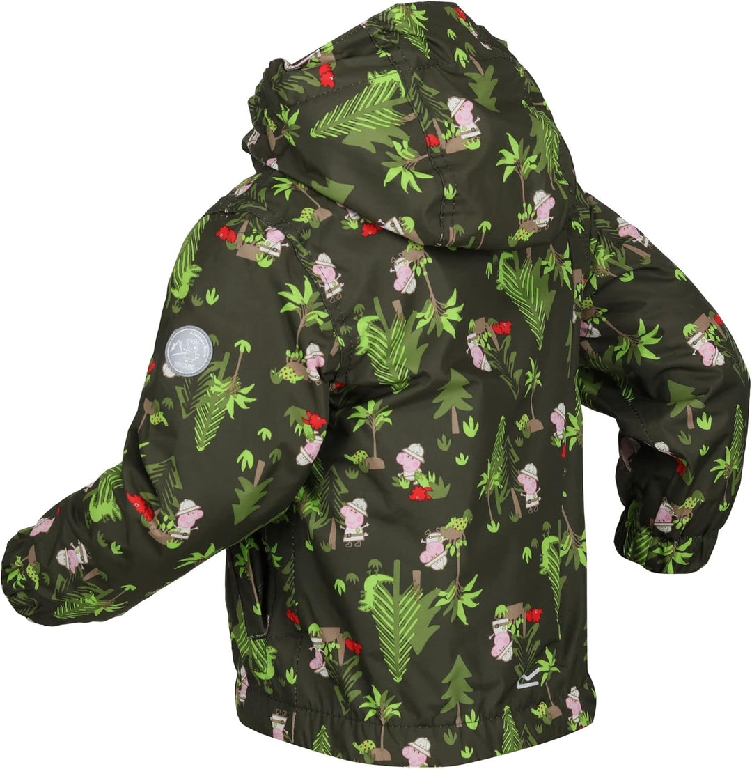 Regatta Unisex Kinder Peppa Muddy Puddle Jacket 12 Monate Dark Khaki, 12 Monate Dark Khaki