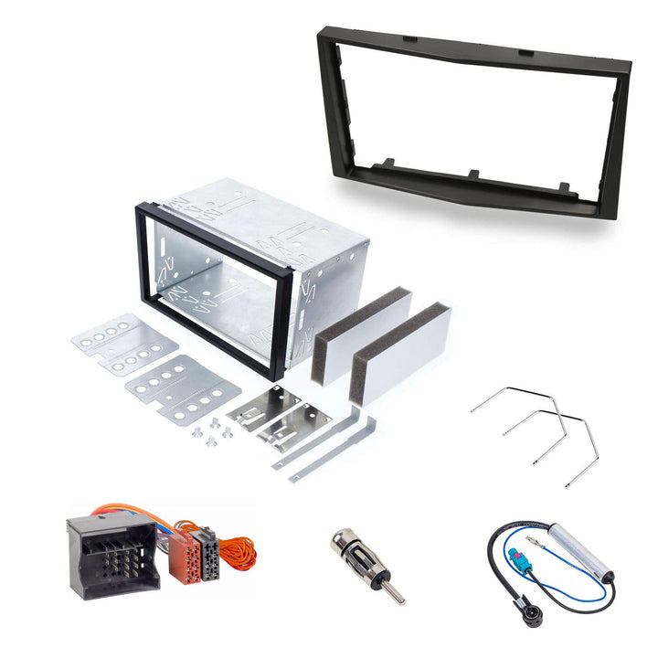 Audioproject A451 - Autoradio Radioblende Set Doppel DIN kompatibel mit OPEL Corsa D Astra H Zafira