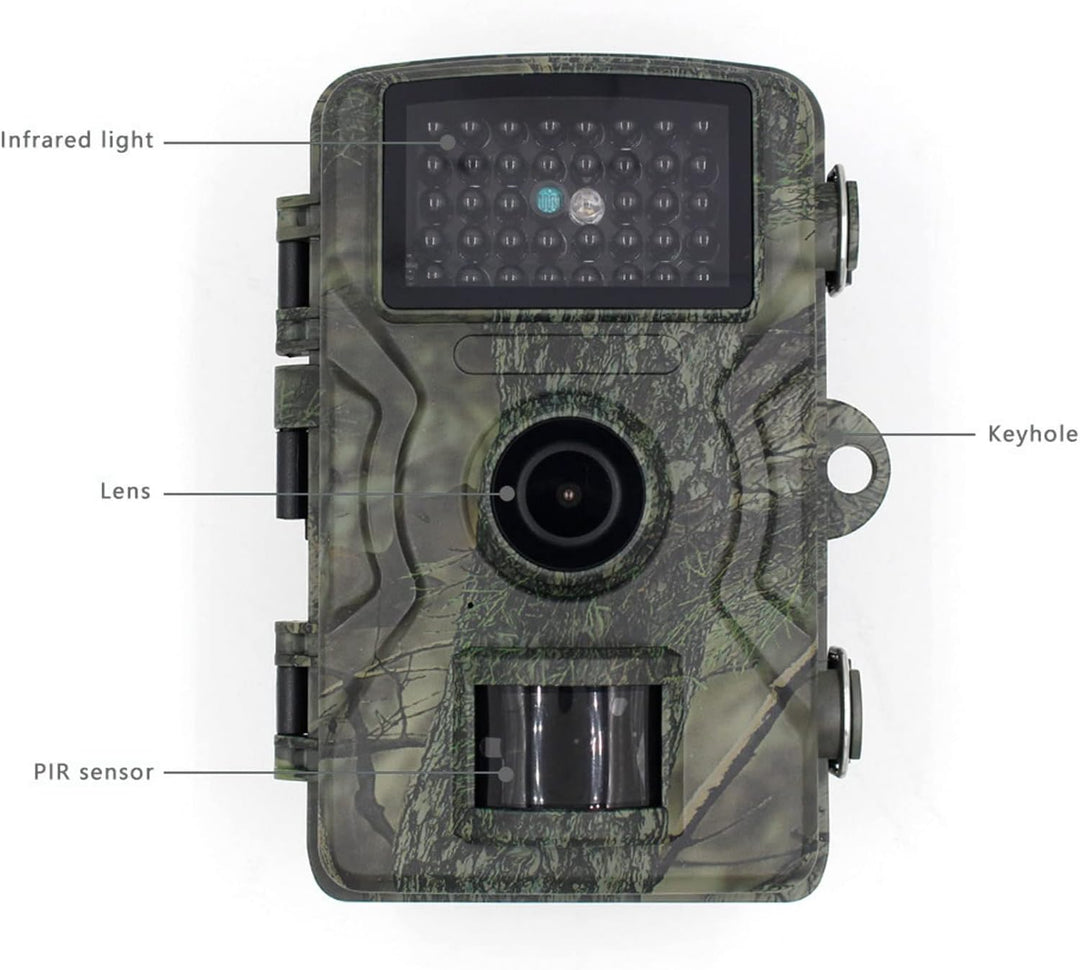 Wildkamera, Wildkamera, 1080P, Wasserdichte Bauernhof- und Hofkamera mit 38 LEDs für Heimüberwachung
