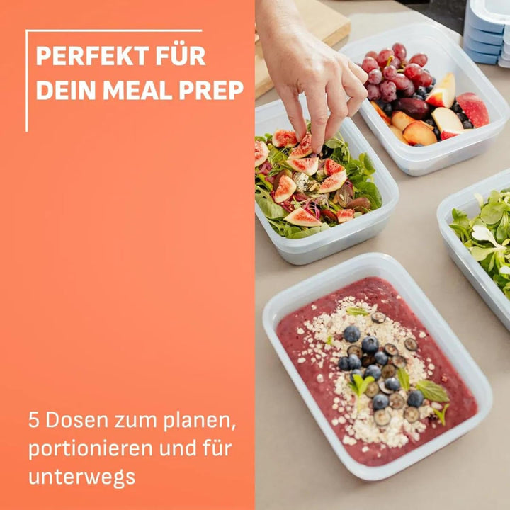 EMSA oneClick Frischhaltedosen, 0,75L, 1,5L, 3,0L, Lebensmittel 2 x länger frisch, 100% dicht, Made