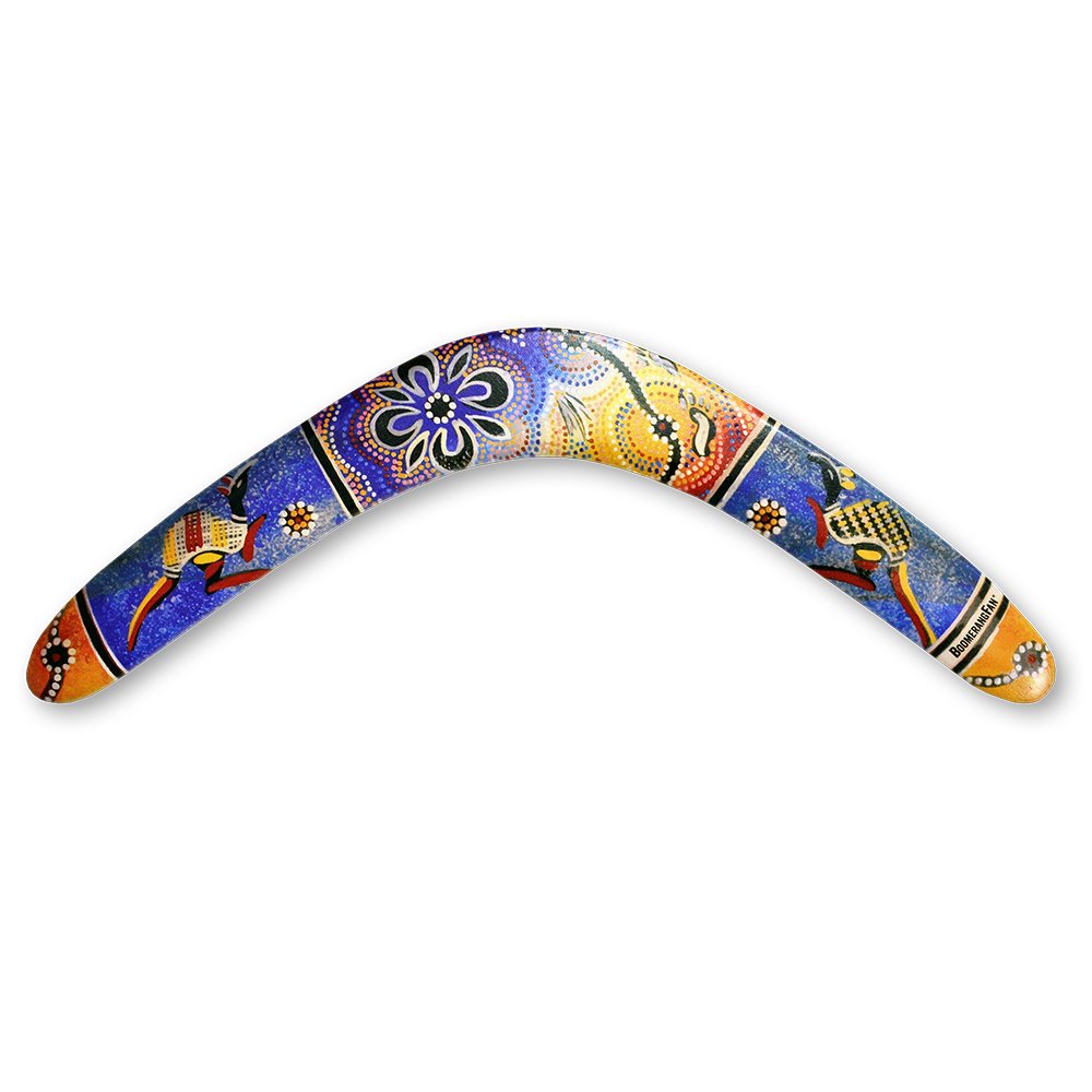 BoomerangFan boomerangfanaboriginal-r rechts 44,5 cm Aboriginal Boomerang