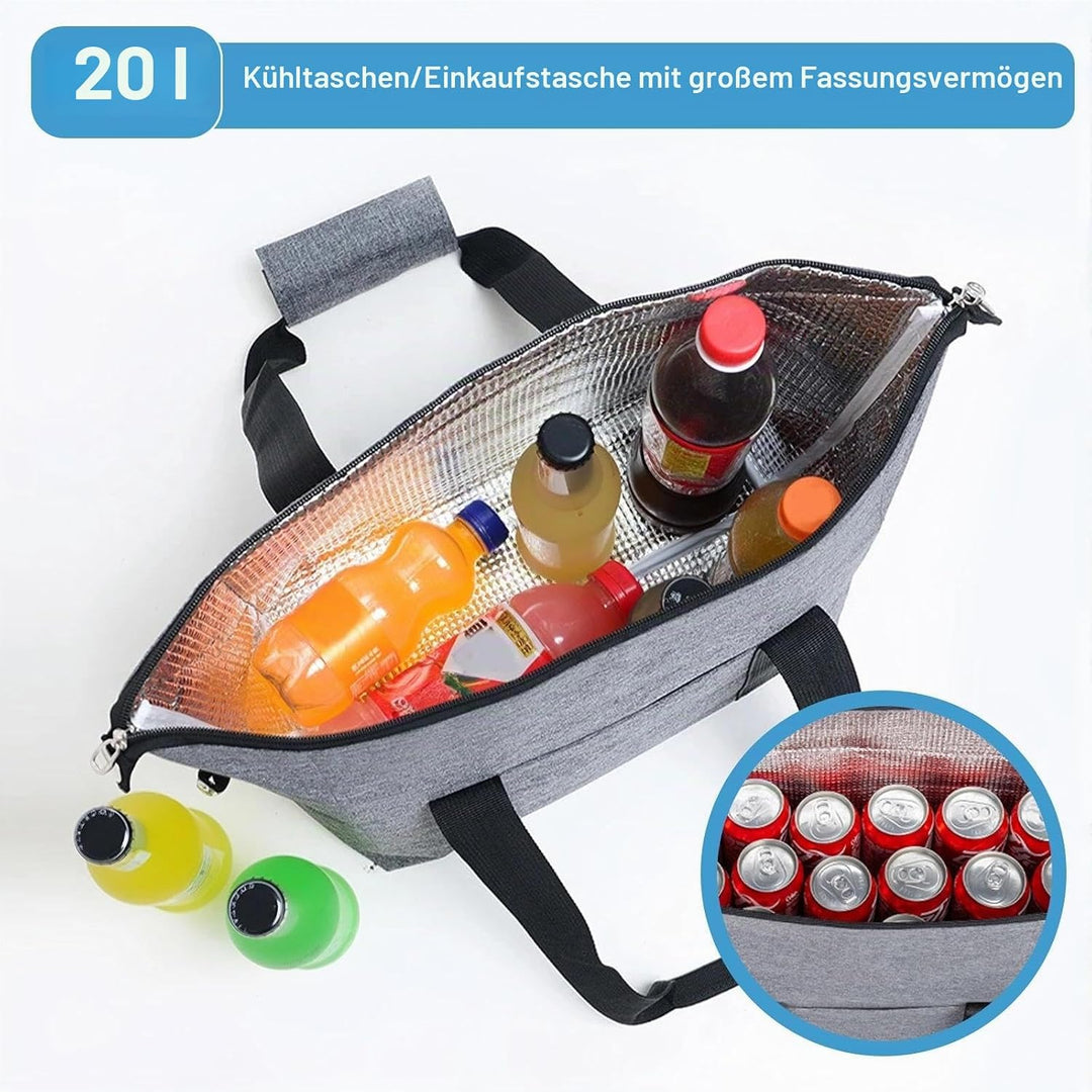 Kühltasche Faltbare Kühltasche 20L Kühltaschen Thermotasche Tragbare Kühltaschen zum Einkaufen für C