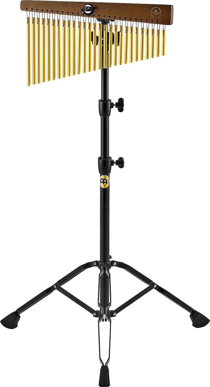 Sonic Energy Chimes – Metallische Chimes mit 27 Klangstäben – Mit Holz-Aufhängung – Für Klangbad, Pe