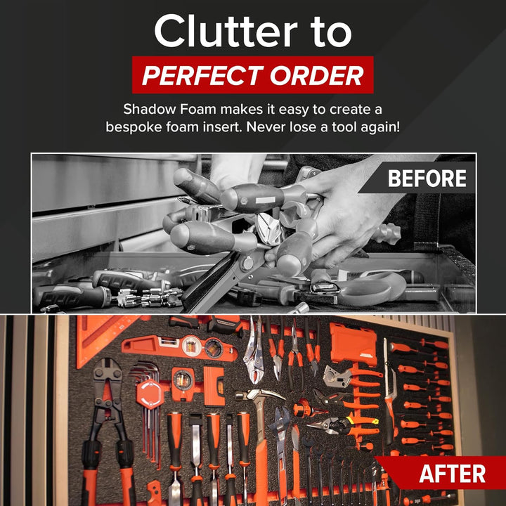 Shadow Foam Einlagen für Nuprol Large Hard Case | Cut and Peel Foam Einlagen für Nuprol Airsoft Case