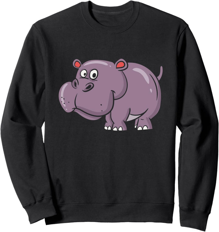 Lustiges Nilpferd Flusspferd Sweatshirt