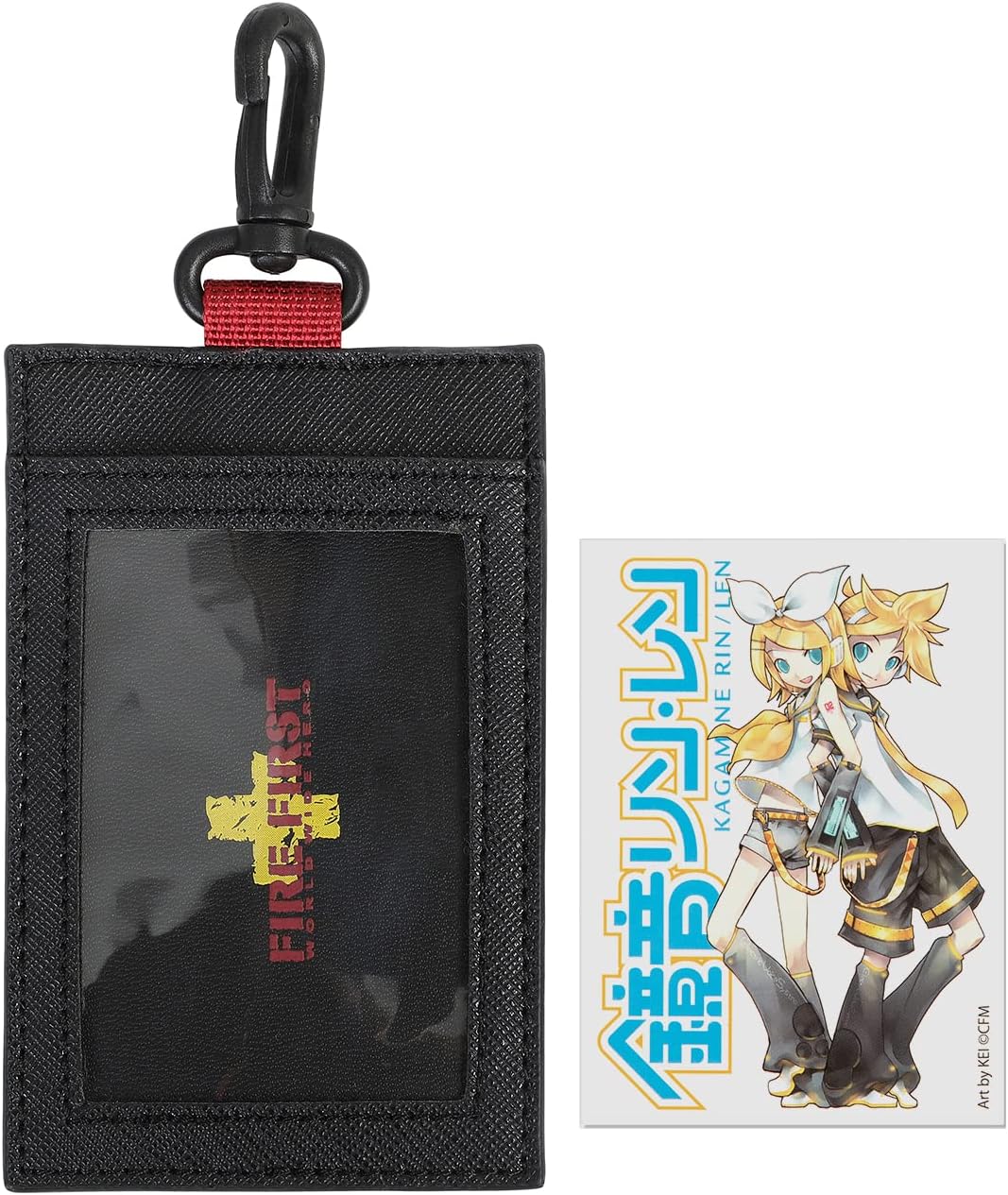 FIREFIRST x Hatsune Miku & Kagamine Rin/Len Schultertaschen Mode-Hüfttaschen Gelb W33×H16×D10 (cm),
