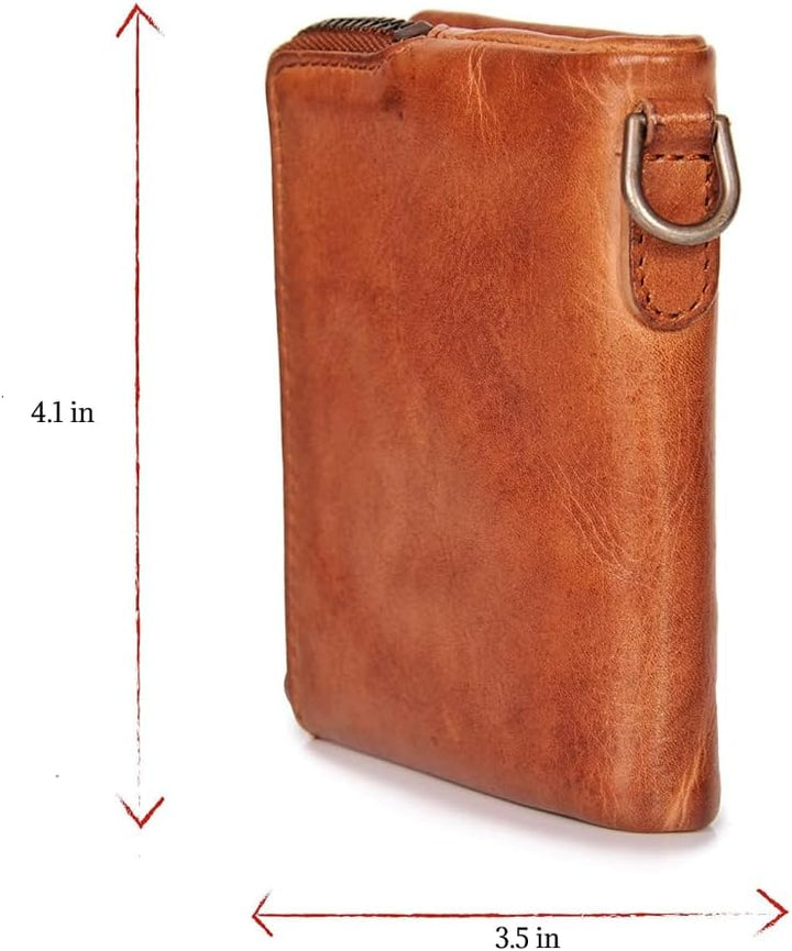 DONBOLSO® Damen Slim-Wallet Rio I Mini Ladies-Geldbörse aus Leder I 4 Kartenfächer & RFID- Schutz BZ