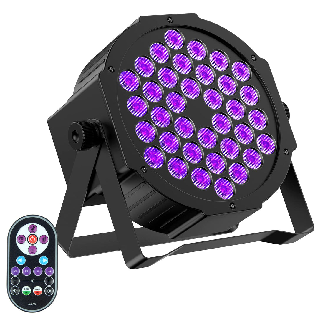 Schwarzlicht Bühnenlicht for Party, 36 LEDS Schwarzlicht Strahler for Disco, Blacklight Partylicht f