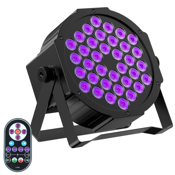 Schwarzlicht Bühnenlicht for Party, 36 LEDS Schwarzlicht Strahler for Disco, Blacklight Partylicht f
