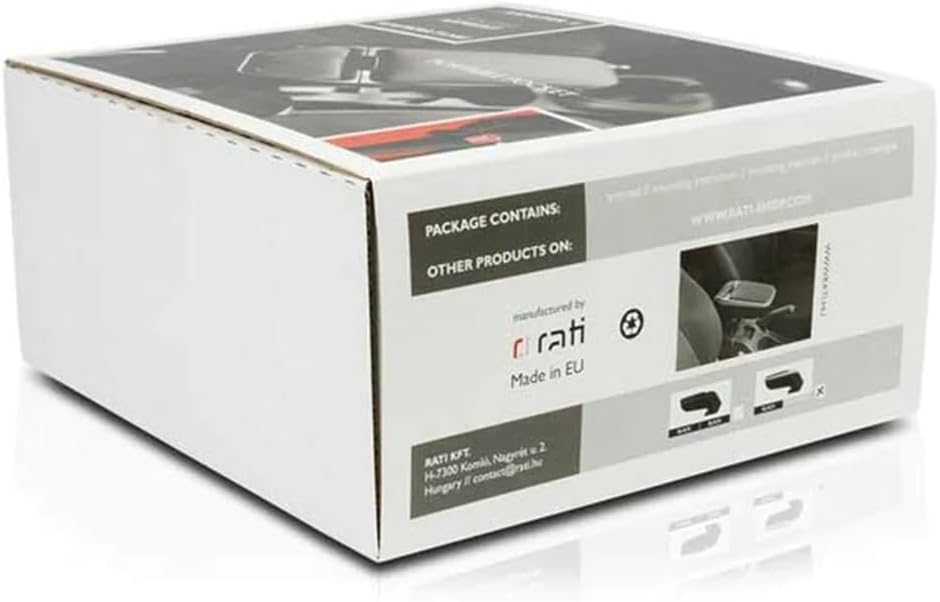 RATI ARMSTER 2 Apoyabrazos Específico Negro/Gris para Mazda 2 IV (2015-), con compartimento de Almac