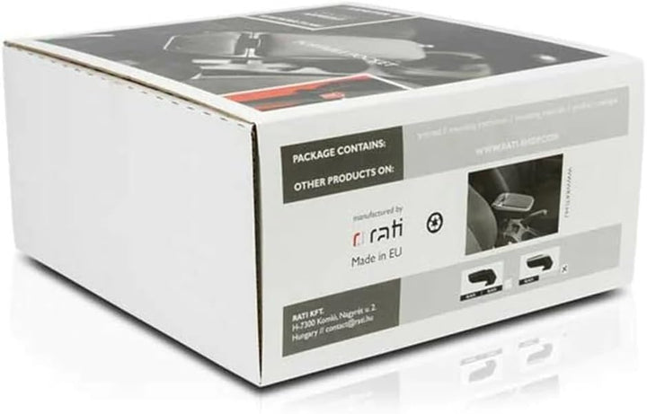 RATI ARMSTER 2 Apoyabrazos Específico Negro/Gris para Mazda 2 IV (2015-), con compartimento de Almac