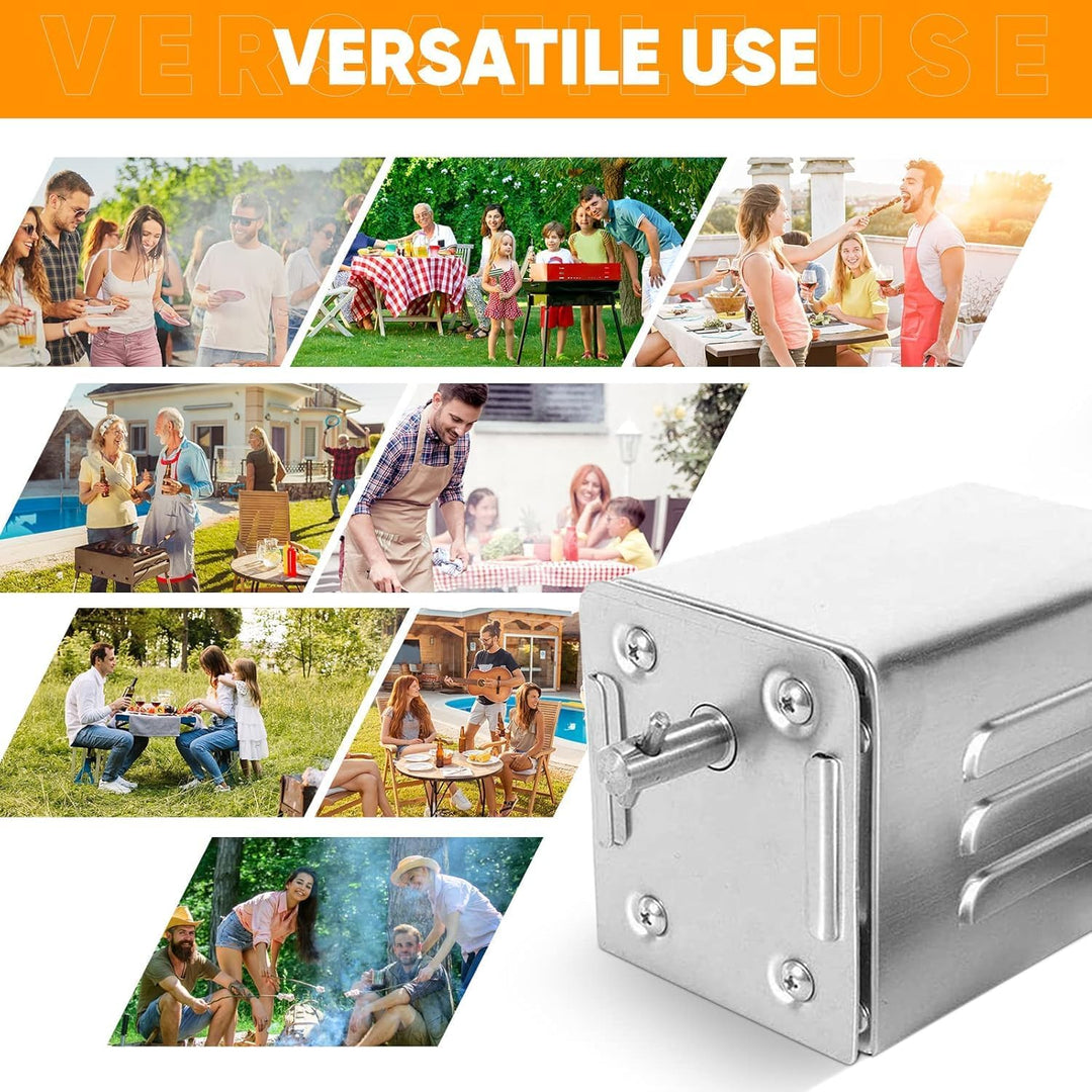 grillmotor für grillspiess 220V, SP-S40 Edelstahl BBQ Grill Zubehör Bräter Elektromotor Ziegenschwei