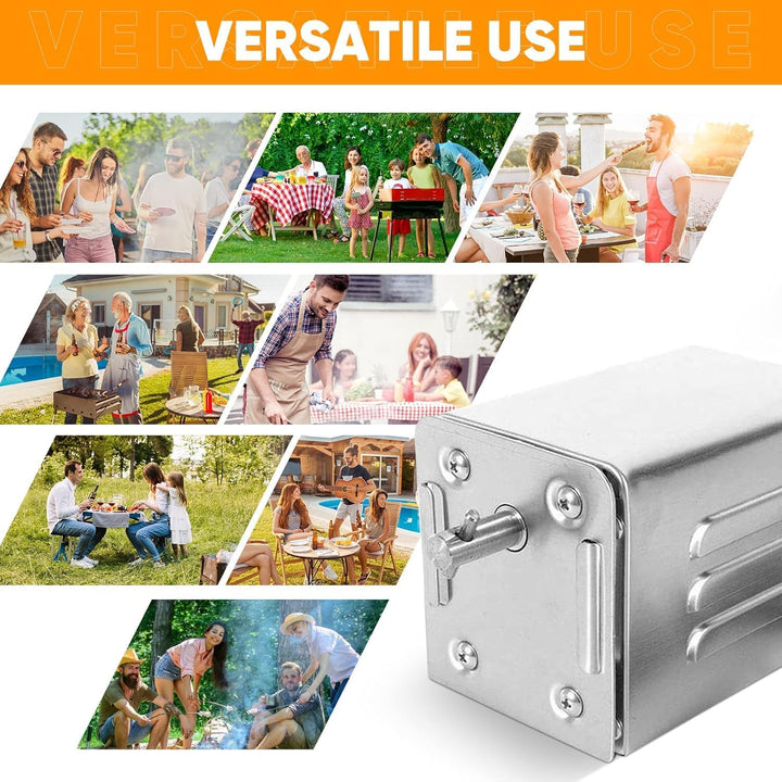 grillmotor für grillspiess 220V, SP-S40 Edelstahl BBQ Grill Zubehör Bräter Elektromotor Ziegenschwei