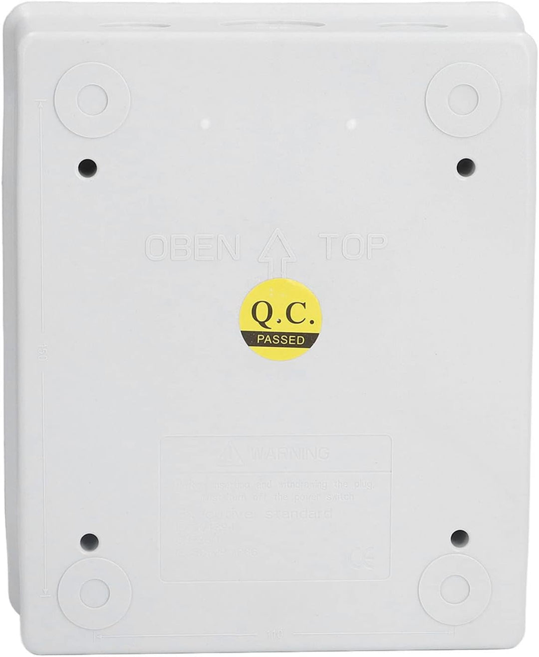 IP66 wasserdichter Verteilerkasten 6-Wege-DIN-Schienen-Elektronik-Anschlussgehäuse mit transparenter