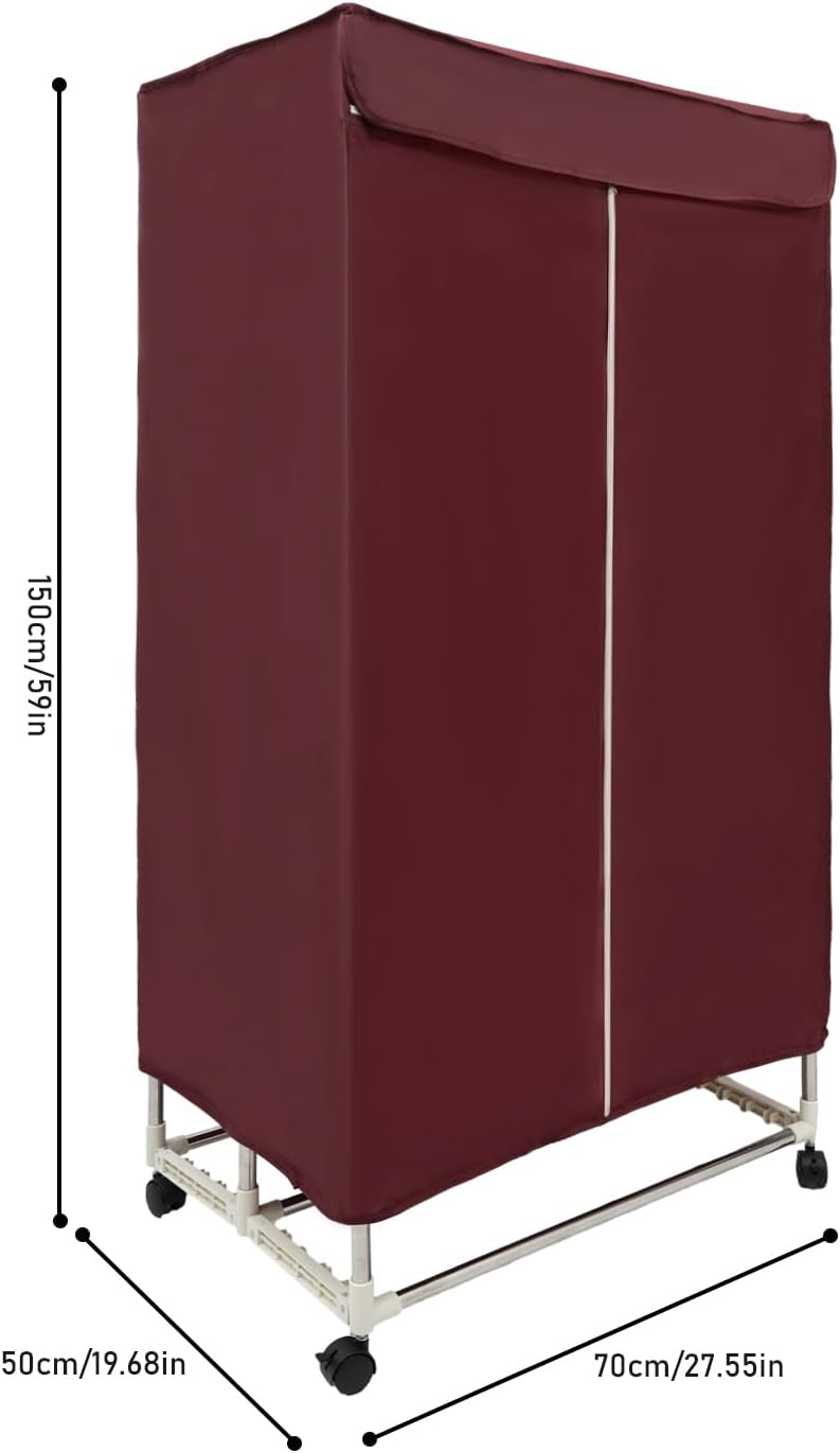 Tragbare Trockenmaschine mit Timer,Elektrischer Wäschetrockner,Geräuscharm,Elektrischer Trockner/Rac