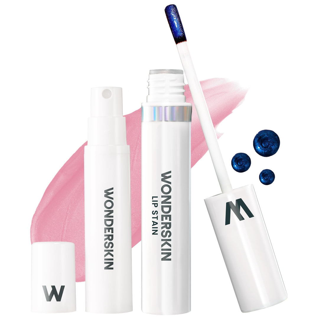 Wonderskin Wonder Blading Peel & Reveal Lippenflecken-Set, Langanhaltender Lippenstift, Langanhalten