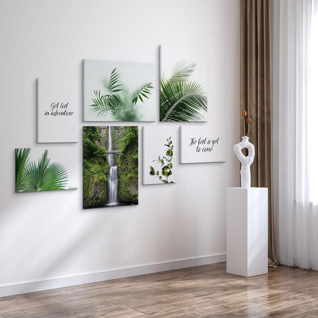 Muralo - Wandbilder Set - Leinwand Bilder Set Aufhängefertig - Bilder für Wohnzimmer Schlafzimmer -