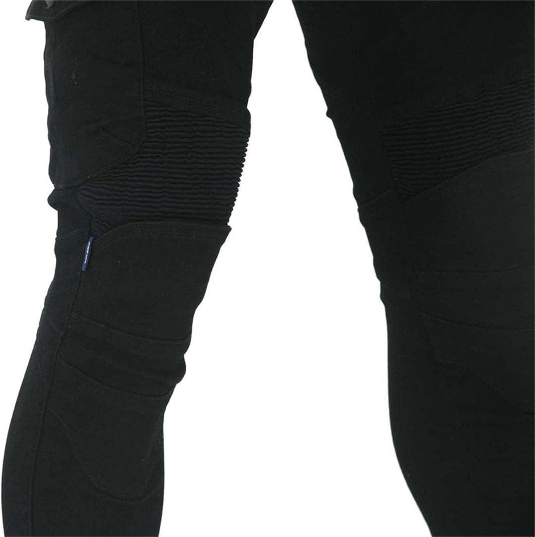Fashionapple Motorradhose für Herren, Motorradjeans aus atmungsaktivem von hoher Qualität Straight F