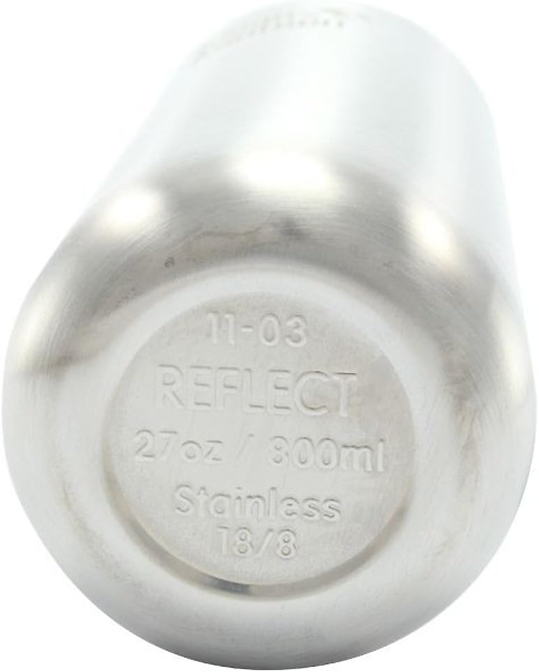 Klean Kanteen Reflect Trinkflasche mit Stainless Unibody Bamboo Cap Brushed Stainless 800ml/27oz, 80