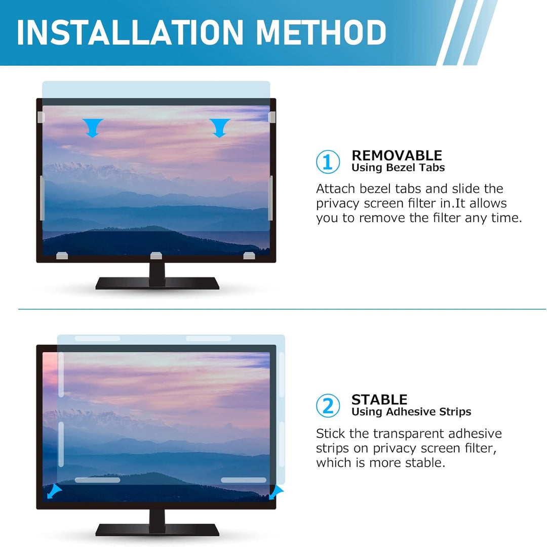 LAMA Anti Blaulichtfilter für 23,8 Zoll Monitor, Blaulicht blockierende Displayschutzfolie, Anti Blu