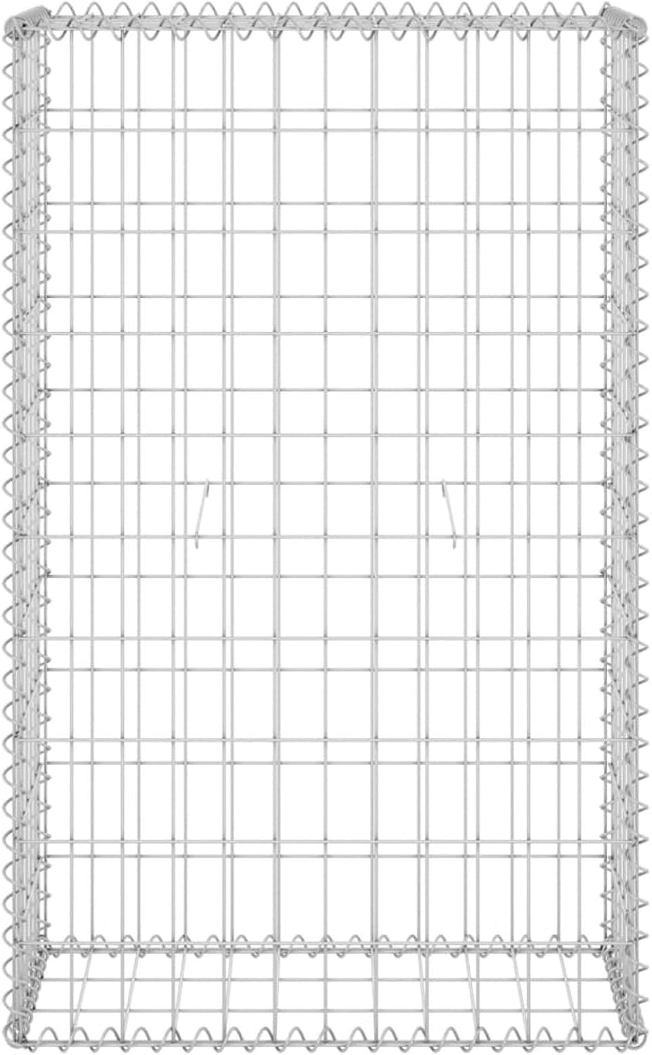 Tidyard Gabionenwand mit Abdeckung Gabione Steingabionen Steinkorb Gabionen Wand Drahtkorb Draht Mau