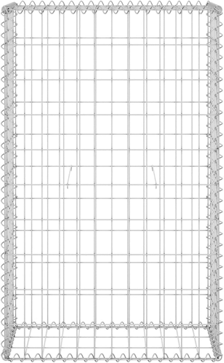 Tidyard Gabionenwand mit Abdeckung Gabione Steingabionen Steinkorb Gabionen Wand Drahtkorb Draht Mau
