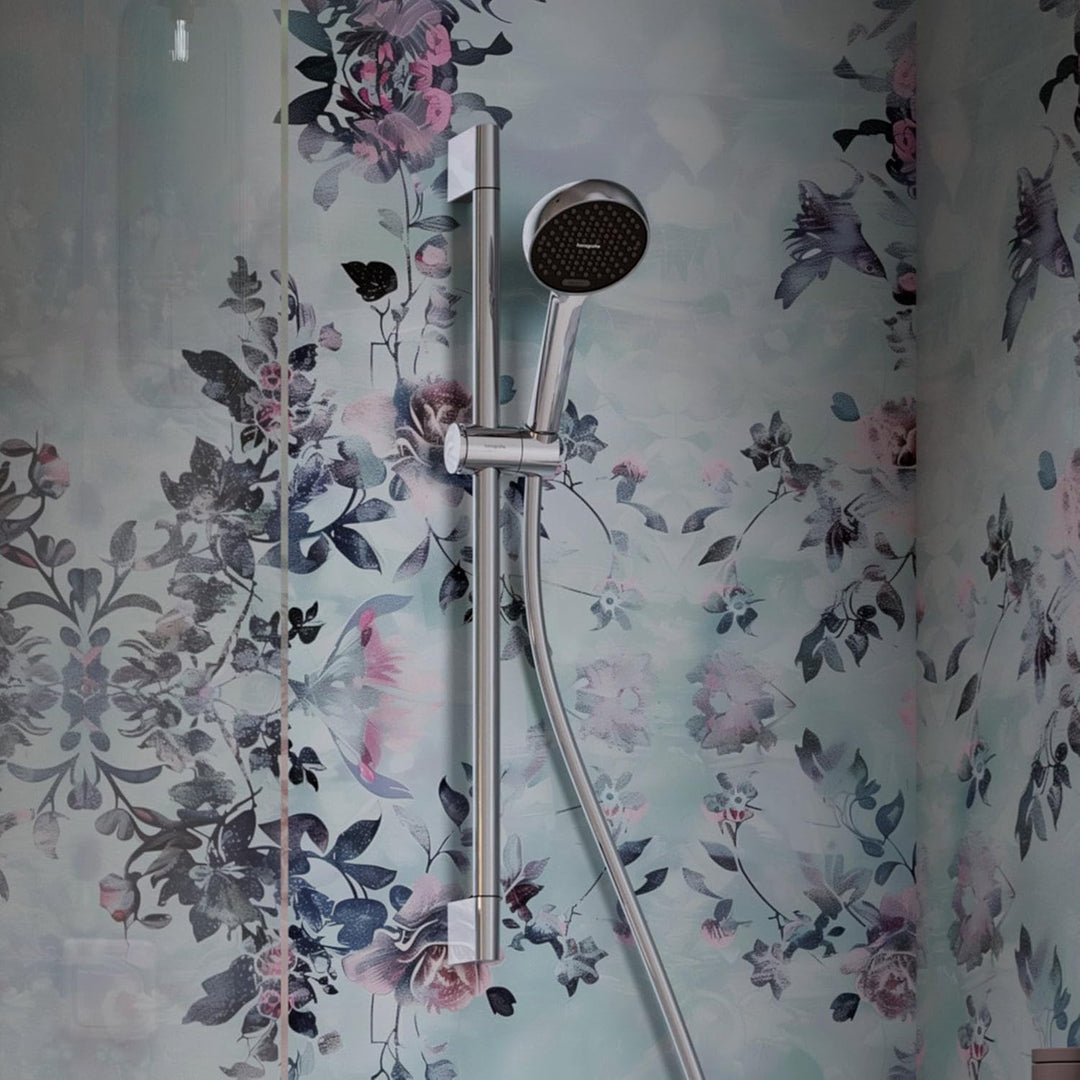 hansgrohe Activera Select S - Duschset mit Duschkopf wassersparend (EcoSmart+, 2 Strahlarten), Dusch