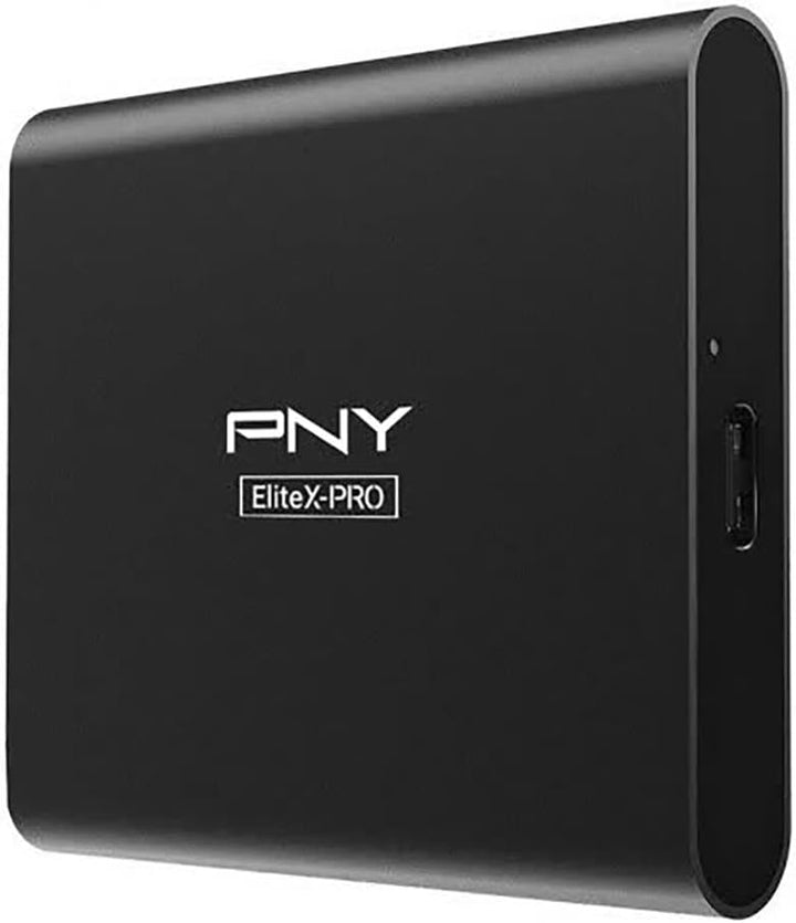 PNY PSD0CS2260-500-RB EliteX-PRO USB 3.2 Gen 2x2 Externe tragbare SSD 500 GB, bis zu 1.500 MB/s Lese