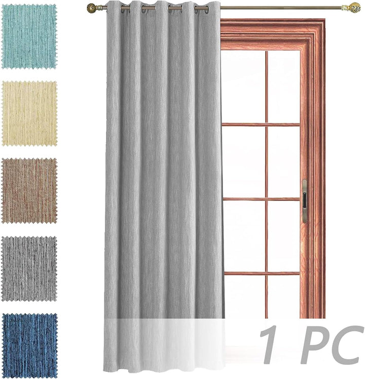 Melodieux Vorhänge Grau Verdunkelung Gardinen Blickdicht Leinenoptik für Wohnzimmer kinderzimmer Sch