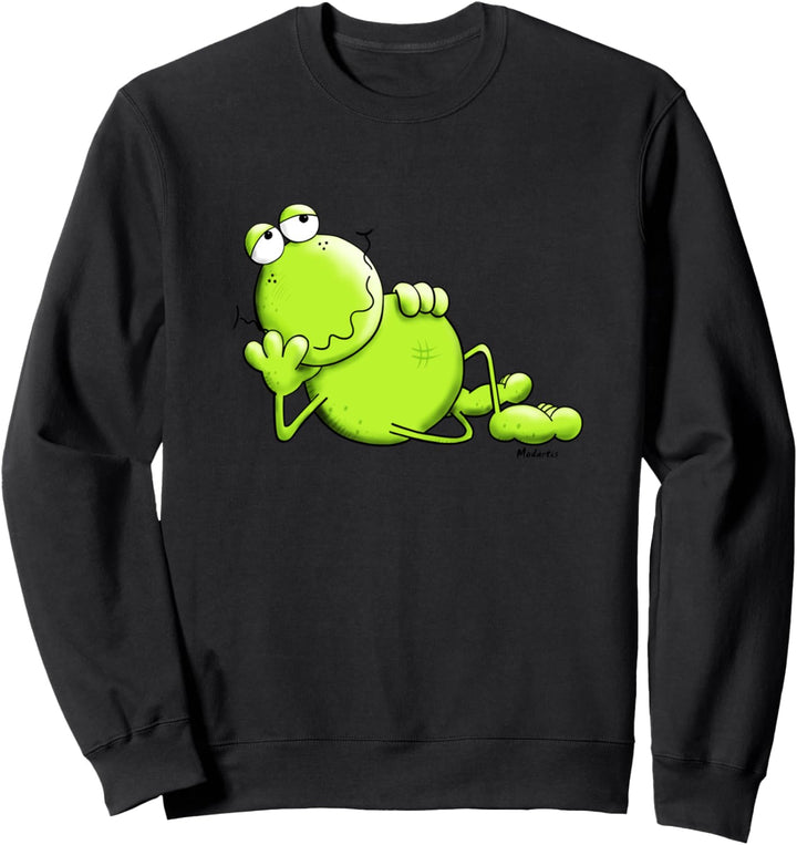 Chillender Frosch I Faultier Faulenzer Design I Urlaub Fun Sweatshirt