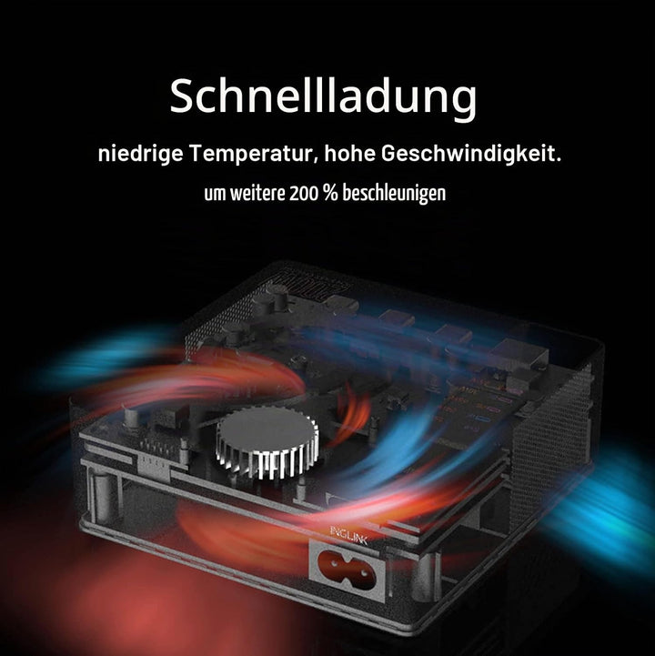 LIMETA 5-Port Ladegerät USB C Schnellladegerät PD3.0 Kabellos Magnetisch Induktive Handy Ladestation