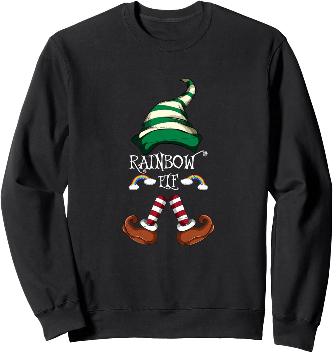 Christmas LGBT Outift Regenbogen Weihnachtself Sweatshirt