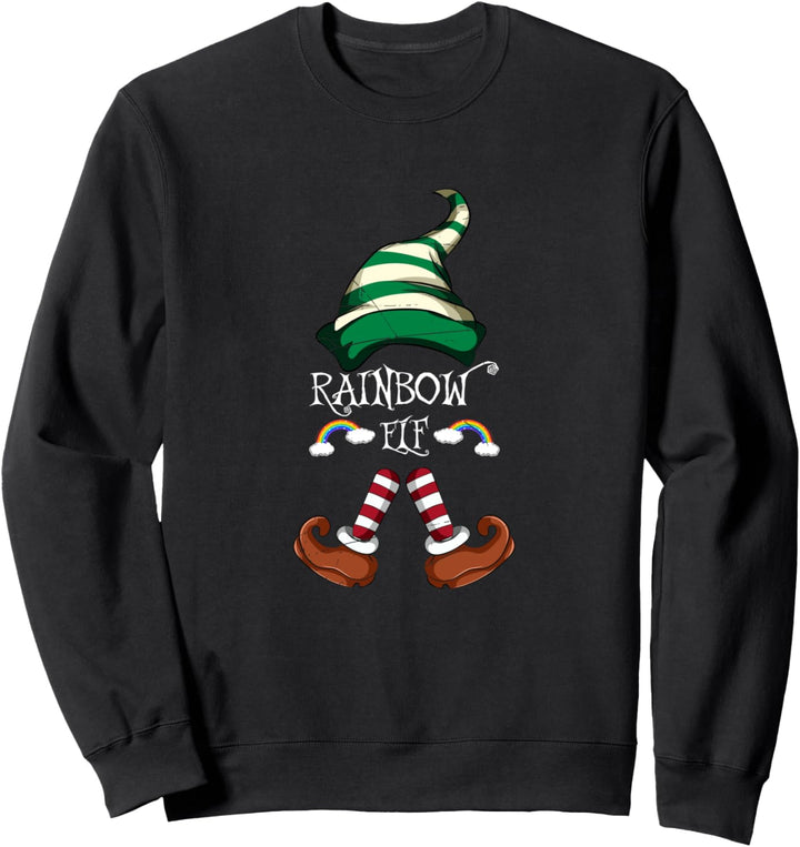 Christmas LGBT Outift Regenbogen Weihnachtself Sweatshirt