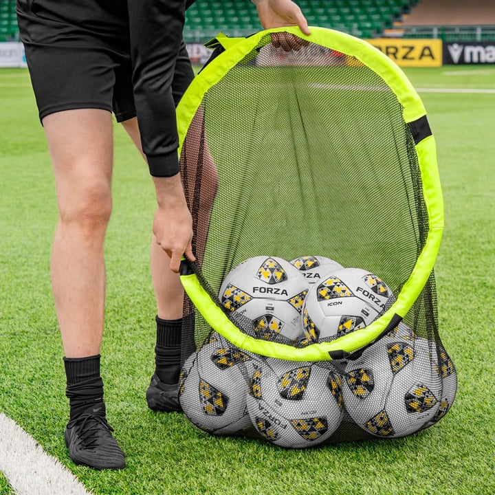 FORZA Fussball Ziel & Tasche – 2in1 Design – Ecke Schiessen Ziele & Fussbälle Tasche | einfache Mont
