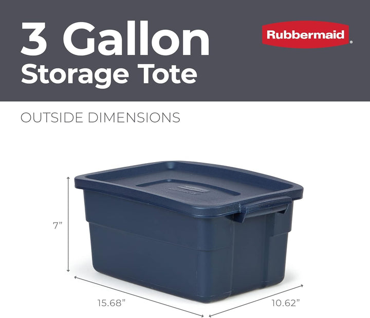 Rubbermaid Roughneck Aufbewahrungstaschen, 9,5 l, langlebig, stapelbar, ideal für Gegenstände ausser