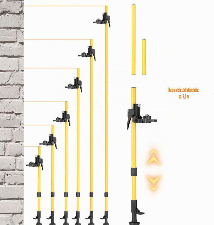 Stativ Für Laser,Nivellier-Dreibein,1/4“-20 5/8”-11 Gewinde,Höhenverstellbar 700-3600 Mm,Integrierte