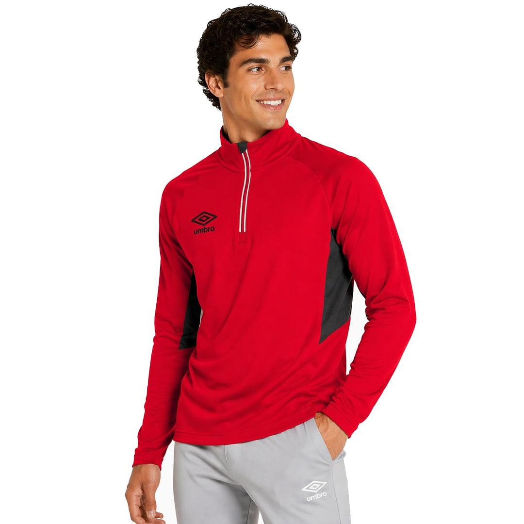 UMBRO Herren Off Field Jacke M Vermillion/Black, M Vermillion/Black