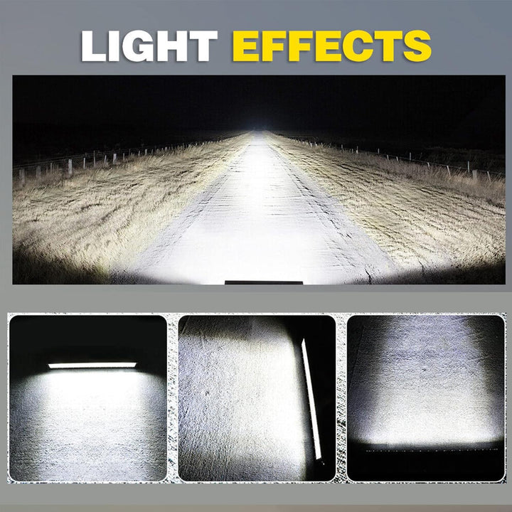 PICAA 45 Zoll 612W 3 Rows LED Lightbar Auto 12V 24V Led Lichtbalken Arbeitsscheinwerfer Bar 6000K We