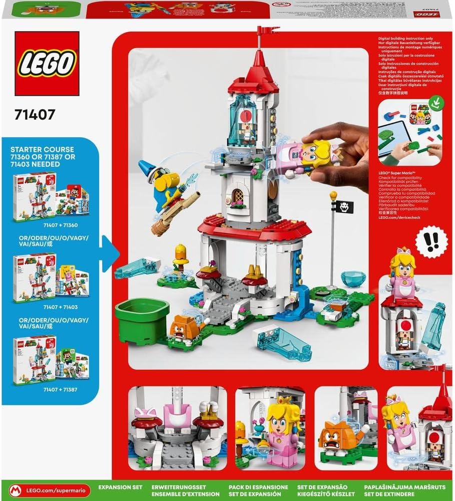 Lego 71407 Super Mario Katzen-Peach-Anzug und Eisturm – Erweiterungsset, baubares Spielzeug zum komb