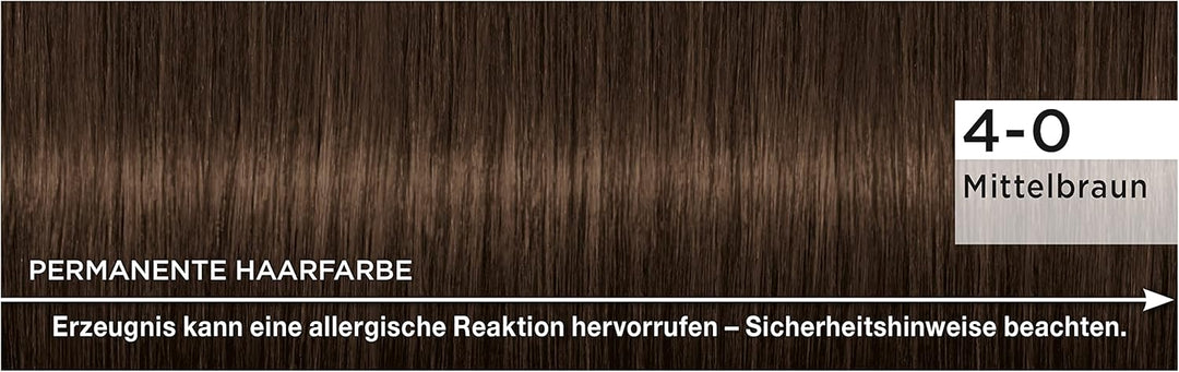 Palette Naturals Permanente Haarfarbe 4-0 Mittelbraun (3 x 115 ml), pflegende Haarfarbe ohne Ammonia