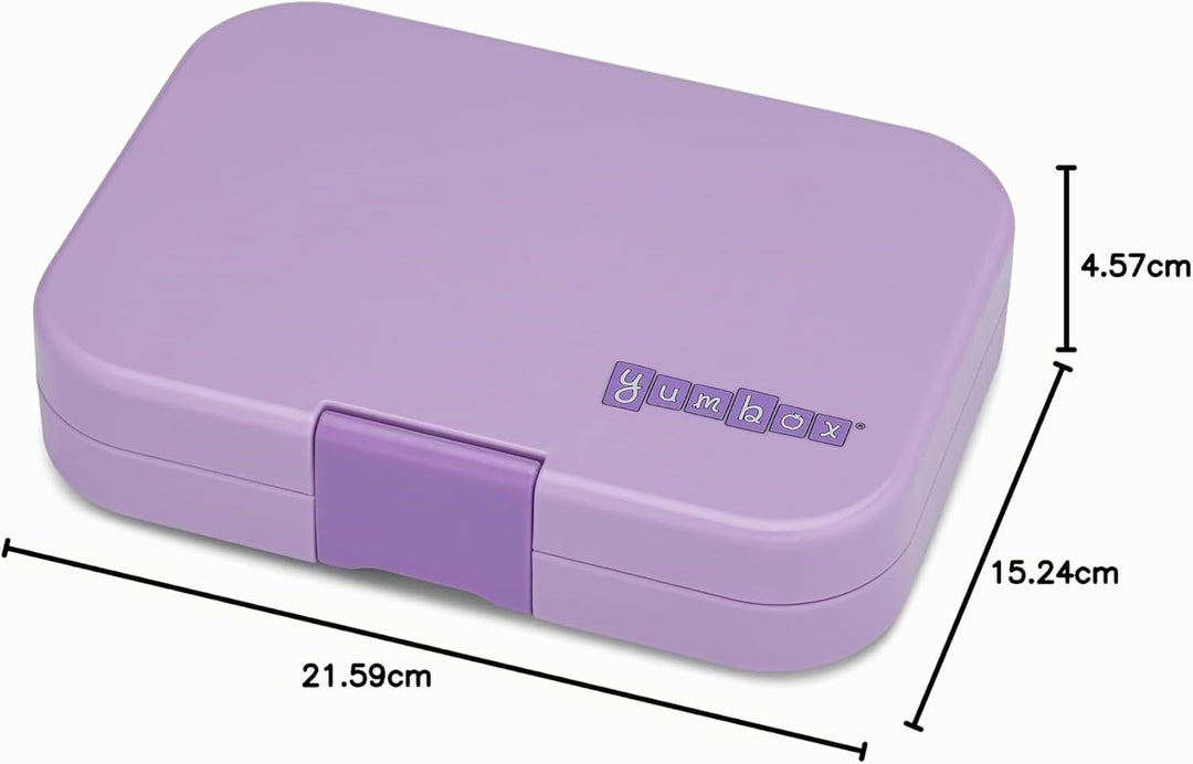 Yumbox Panino auslaufsichere Bento-Box, Sandwich-Grösse, passend für ein Sandwich plus Seiten, 3 Fäc